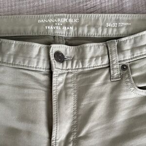 Banana Republic Sage Green Travel Jeans